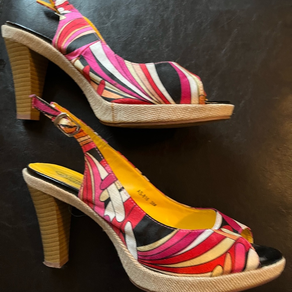 Colorful Slingback Heels